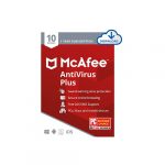 McAfee AntiVirus Protection Plus 2022, 10 Device, Internet Security Software, 1 Year
